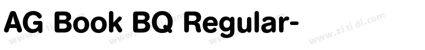 AG Book BQ Regular字体转换